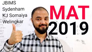 MAT 2019 Result Out. JB Syd KJ Weli all accept MAT Scores. Cutoffs here