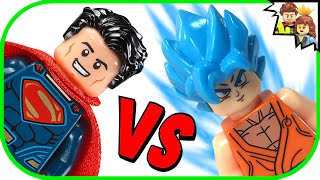 LEGO Superman VS Ascended Super Saiyan God Goku Battle - BrickQueen