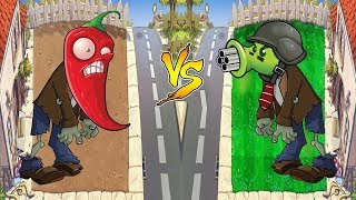 Plants vs Zombies Hak - Gatling Snow Pea vs Jalapeno Zombies and Dr Zomboss