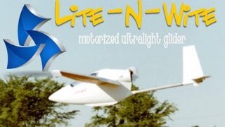 Ultralight glider, motorized ultralight glider, Lite - N - Wite ultralight glider.