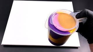 The double measuring cup - fluid art - abstract painting