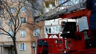 м. Ужгород: на пожежі 2 людей врятовано та 20 евакуйовано