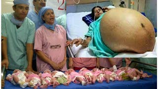 ОНА родила 11 детей за раз/Любопытные факты