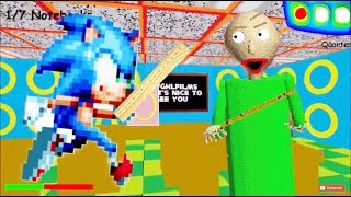 SONIC BALDI'S GOTTSA GO FEST!! | Baldi’s Basics Mod: Sonic’s Basics