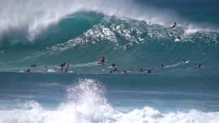 Surfing Pipeline's Outer Reef Bombs