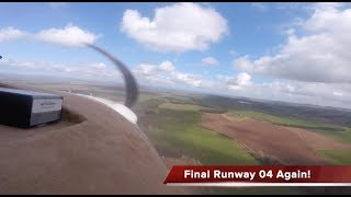 Eshott to Lempitlaw - took 3 attempts to land!