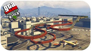GTA V Online: Circuito com SKILL TEST de BMX no Aeroporto! (PC BMX Skill Test #5)