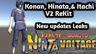 Konan,Hinata,& Itachi V2 ReKit New Leaks NXB Naruto x boruto ninja voltage