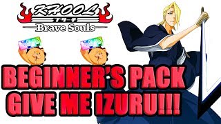 ??BEGINNER'S PACK SUMMONS - CAN WE GET IZURU? ??Bleach Brave Souls