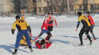 Снежное регби в Ульяновке / Snow rugby in Ulyanovsk