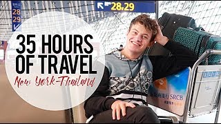35 HOURS of Travel with Kids: New York to Thailand