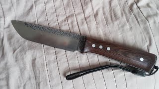 НОЖ из напильника с накладной рукоятью