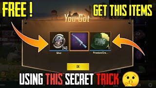PUBG New Secret Trick To GET Free GUN Skin, Silver Fragments, Crate Coupons ! Hindi