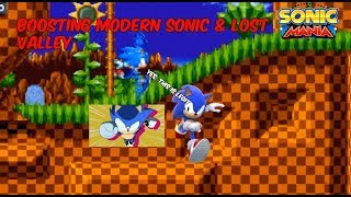 BOOSTING Modern Sonic and LOST VALLEY - PolyMods - Sonic Mania