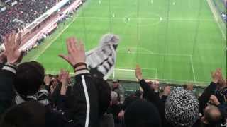 inter 1-2 JUVENTUS Settore ospiti: Alè alè alè la Juve alè..