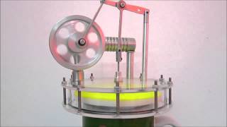двигатель Стирлинга горячим воздухом STIRLING ENGINE-ROBINSON Hot Water Stirling Engine
