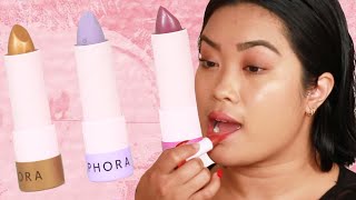 Women Try Sephora's LipStories Collection
