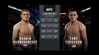 Бой Тони Фергюсон против Хабиба Нурмагомедова. Khabib Nurmagomedov vs Tony Ferguson