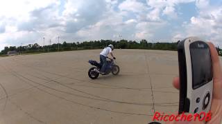 More Ninja 300 Wheelies!!! Parking Lot Fun!!