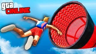 ЭКСТРЕМАЛЬНОЕ ПАДЕНИЕ С ОГРОМНОЙ ВЫСОТЫ БЕЗ ПАРАШЮТА - ЛЕТИ ИЛИ УМРИ В GTA 5 ONLINE