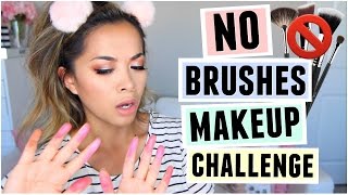 FULL FACE USING ONLY MY FINGERS (No Brushes) Challenge!