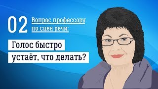 Голос быстро устаёт, что делать — совет от профессора по сцен речи №2