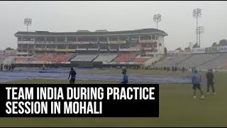Team India During Practice Session At Bindra Stadium For 2nd ODI Match Against Sri Lanka In Mohali