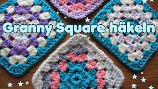 Granny Square [klassisch] mit Farbwechsel häkeln -Tutorial