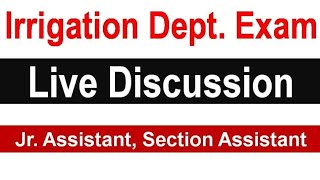 Assam Irrigation Department Exam Live Discussion