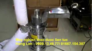 Máy nghiền thuốc bắc, thuốc nam làm viên hoàn, máy nghiền bột nghệ làm viên nghệ mật ong