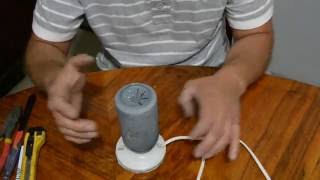 COMO HACER LAMPARA DE LATA GIRATORIA