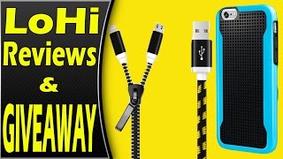 GIVEAWAY/LoHi iPhone 6 Case and 2 in 1 Zipper Cable Review