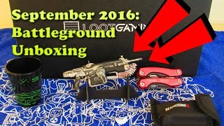 September 2016: BATTLEGROUND Loot Gaming Unboxing! Gears of War 4, Dark Souls, and more!