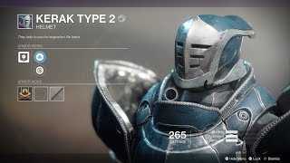 Destiny 2 Full Kerak Type 2 Armor Set (Titan)