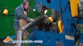 Наклонный трубный вращатель прижимного типа