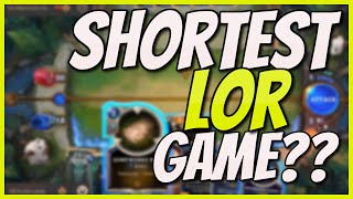 SHORTEST Ranked Game In Legends Of Runeterra?? | Learning The Game! ADVICE Me In The Comments ?