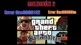 Solución 2 Error 0xc0000142 y 0xc00000ba //   ((GTA San Andreas))
