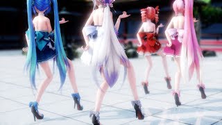 【MMD】[3Change] KiLLER LADY【Miku Teto Haku Luka】(日本/EN sub)[4K 60fps]