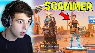 I caught a Fan TRYING to SCAM ME.. (Fortnite Battle Royale)