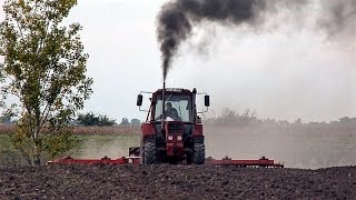 MTZ 82 +  Güttler 7,5 m-es gyűrűshenger, műtrágyaszórás, kombinátorozás 2015