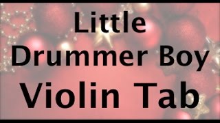 Learn Little Drummer Boy on Violin - How to Play Tutorial