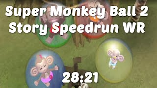 (WR!) Super Monkey Ball 2 Story Mode Speedrun - 28:21