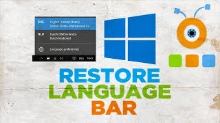 How to Restore the Language Bar in Windows 10