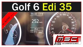 VW Golf 6 GTI Edition 35 0-100 100-200 Topspeed Acceleration