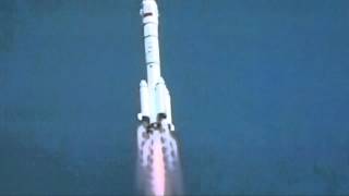 有人宇宙船「神舟9号」打ち上げ中継映像