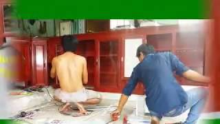 Thiết kế thi công tủ bếp khung nhôm kính - Mẫu đa năng hiện đại thông minh theo mẫu gỗ