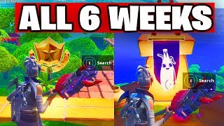 ALL WEEKS 1 TO 6  SEASON 8 SECRET BATTLE STARS AND SECRET BANNERS IN LOADING SCREEN (ALL 6 WEEKS)