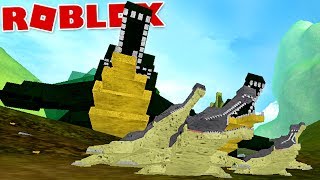 Dinosaur Simulator (Roblox) - Grandes Caçadores, Carnívoros "Sarcosuchus" - (#27) (Gameplay PT-BR)