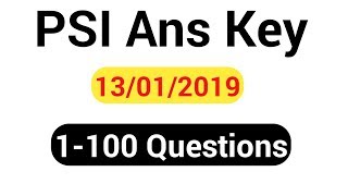 PSI Key Ans 2019