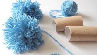 Jak zrobić pompon z włóczki? Łatwy sposób dla dzieci. How to make yarn Pom Poms